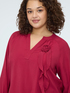 Blusa in viscosa con rosellina image number 4