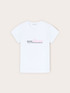 T-shirt in jersey con scritta ricamata image number 4