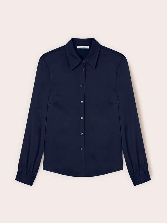 Viskose-Satin-Bluse