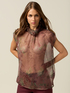 Blusa fantasia in tessuto cr&ecirc;pe image number 0