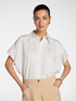 Camicia gessata con maniche corte image number 0