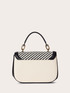 Shoulder bag with two-tone weave image number 2