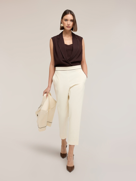 Top body cu guler The Tailoring Lab