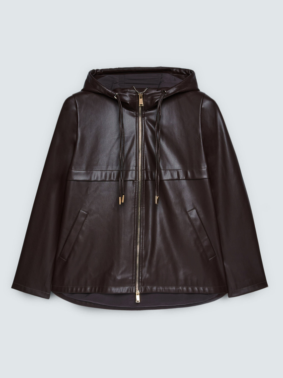 Bikerjacke mit Kapuze