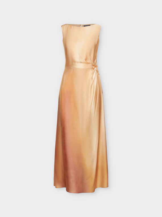 Vestido elegante com estampa sombreada