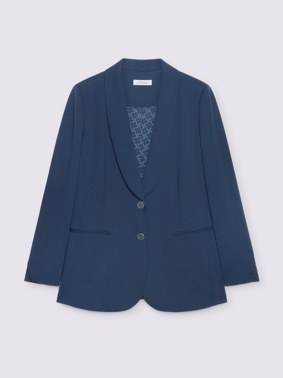 Fitted blazer in stretch fabric