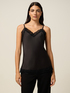 Top lingerie in satin and lace image number 0
