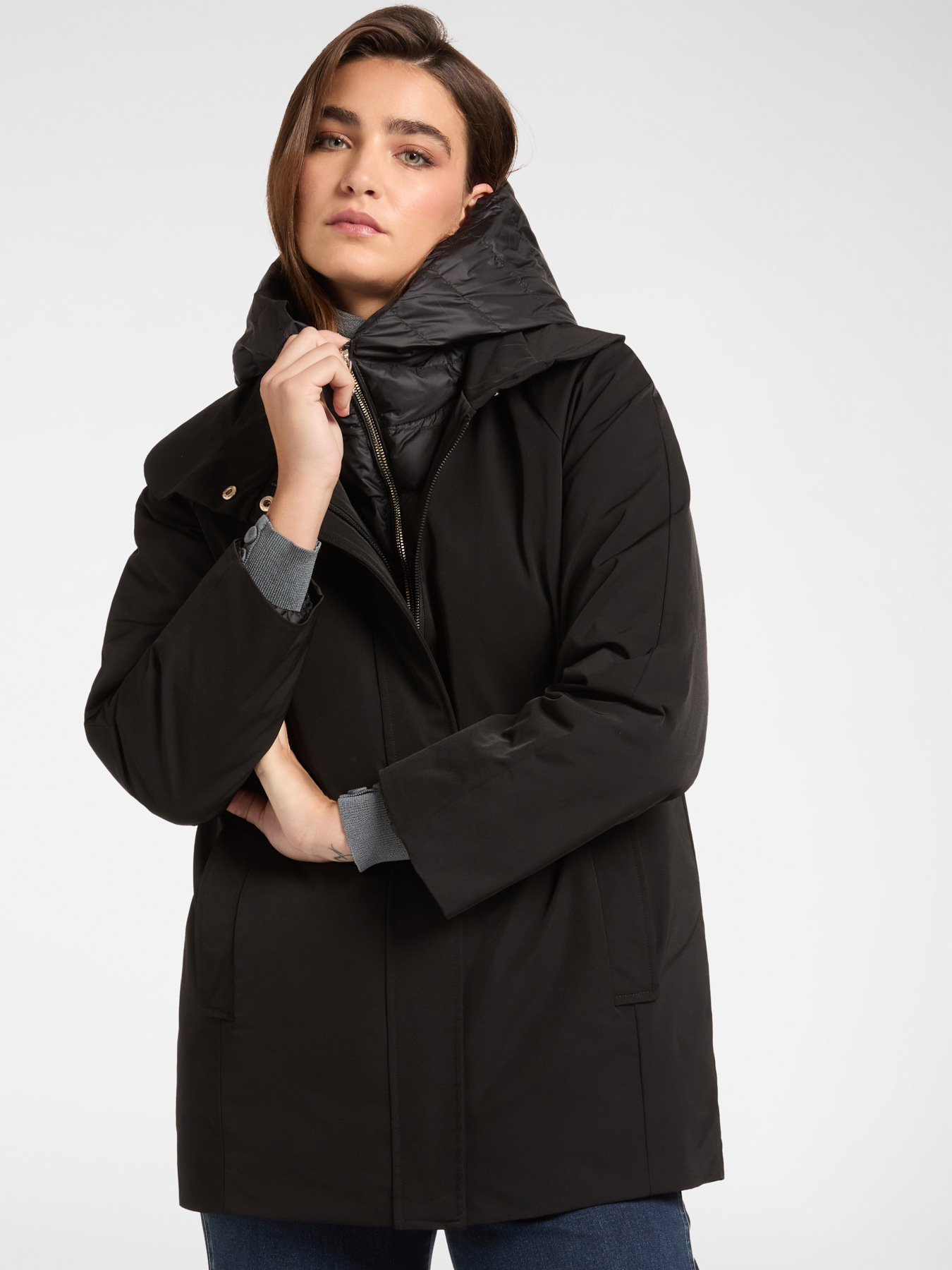 Daunenjacke im Lagenlook image number 0