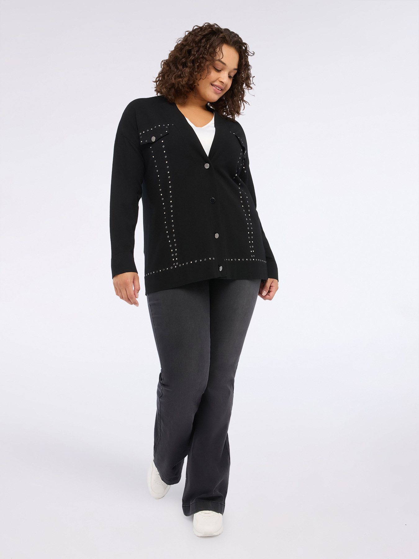 Studded cardigan image number 0
