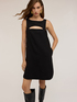 Vestito regular con cut-out in crepe image number 2