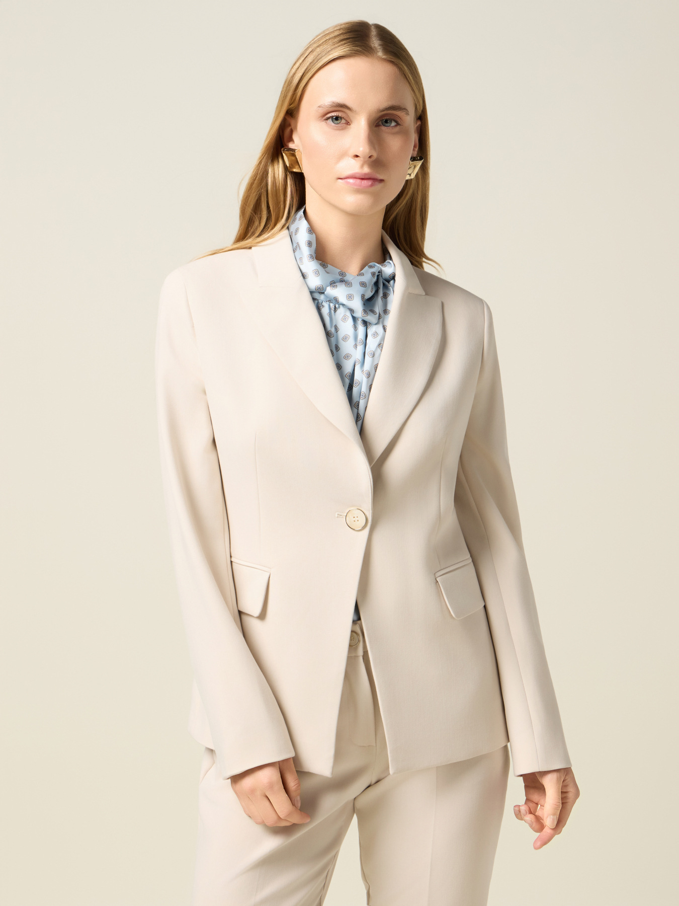 Blazer din amestec de vâscoză image number 0