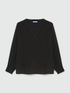 LENZING™ ECOVERO™ viscose V-neck blouse image number 5