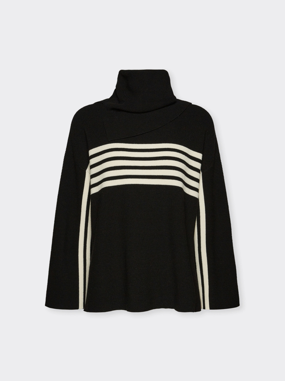 Pull sportif avec col amovible