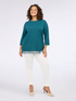 T-shirt in jersey con punti luce e frange image number 3