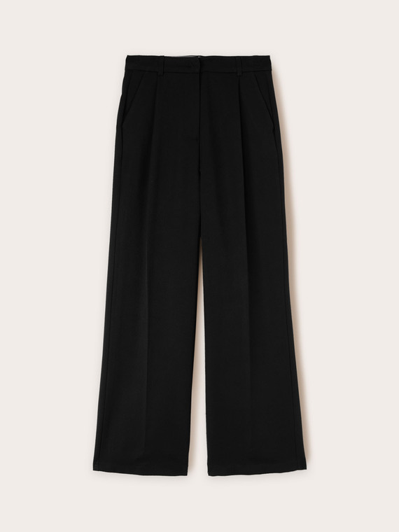 Palazzo-Hose mit Falten
