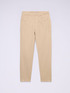 Skinny pants in cotton and Tencel with jewel button image number 4