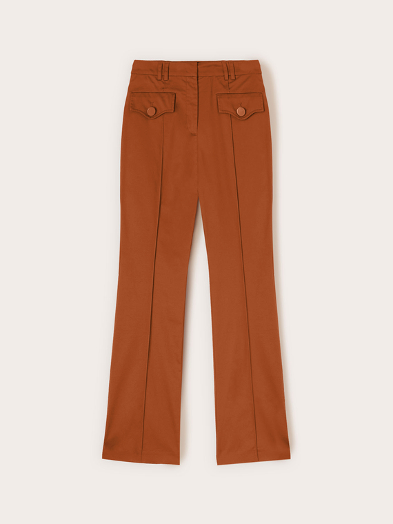 Flare pants with pockets