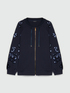 Sudadera con mangas bordadas image number 4