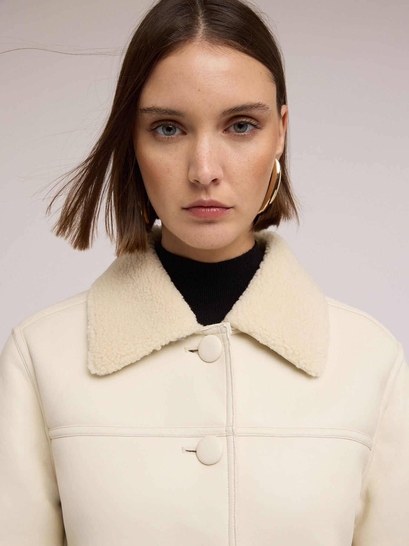 Cappotto effetto shearling image number 3