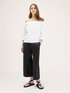 Blusa con scollo elastico off-shoulder image number 3