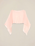 Silk blend chiffon shrug image number 1