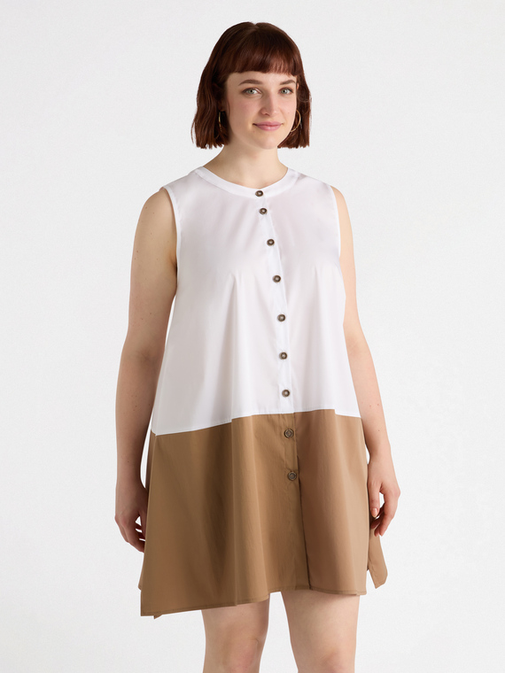 Two-tone dress