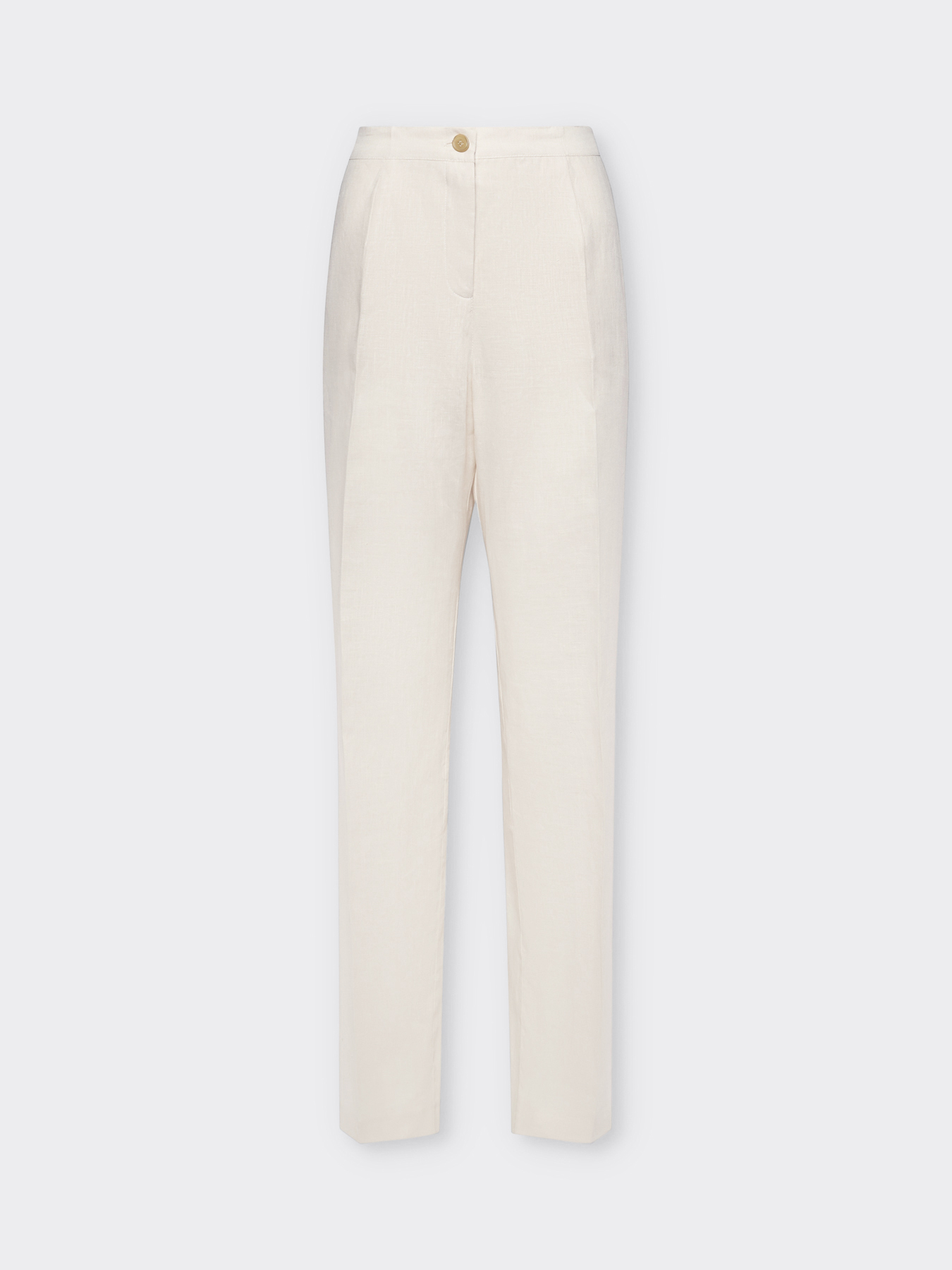 Pantalon à coupe décontractée en lin image number 4