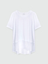 T-shirt boxy in cotone e lino image number 4