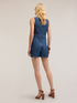 Short lyocell blend denim jumpsuit image number 1