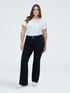 Jeans Flare Waschung schwarz image number 0