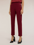 Regular pants with eyelet pattern image number 2