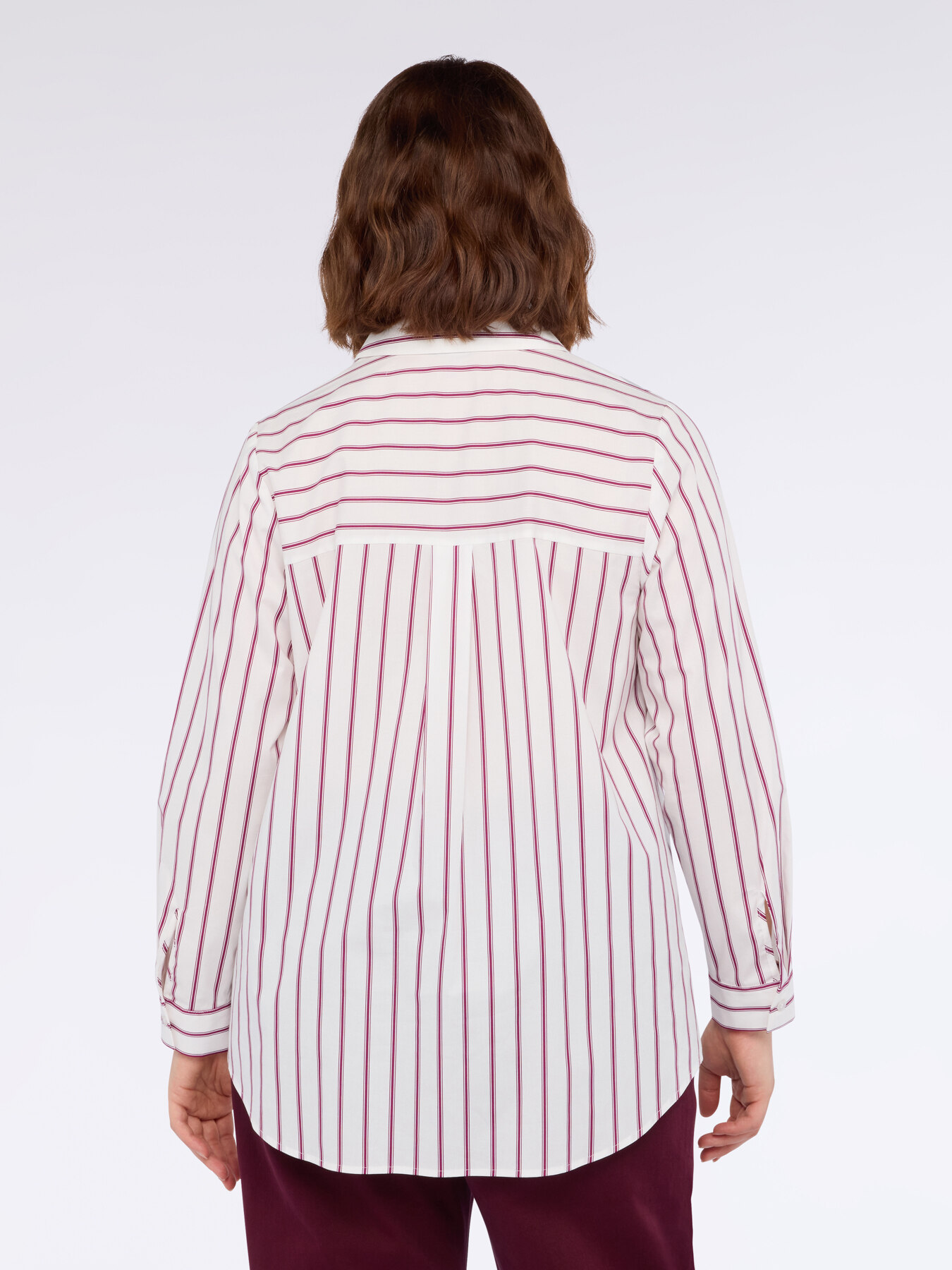 Two-material shirt with overlapping vest image number 1