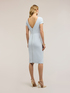 Sheath dress in cr&ecirc;pe with draping image number 1