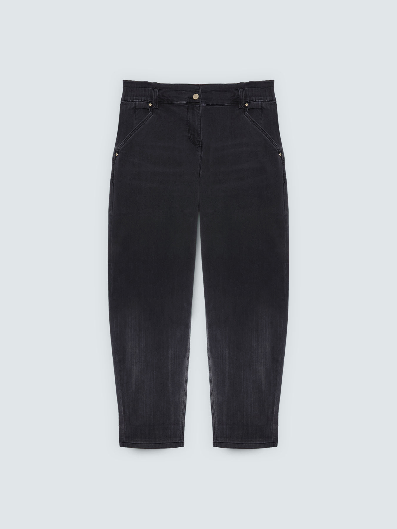 Balloon Jeans black wash image number 5