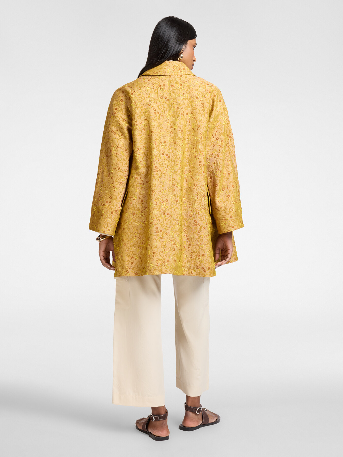 Cappotto leggero jacquard image number 1