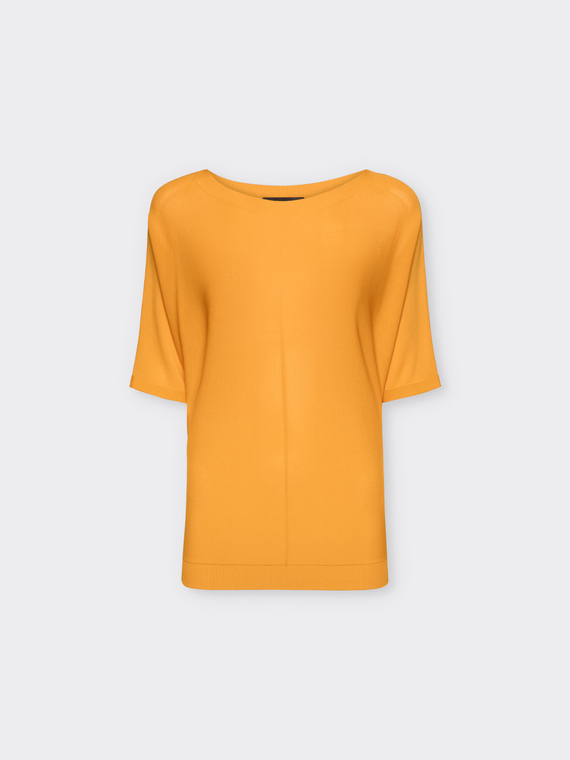 Pullover aus Viskose mit kurzen Ärmeln