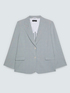 Check print blazer image number 4