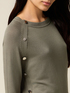 Viskosemischpullover mit dekorativen Knöpfen image number 2