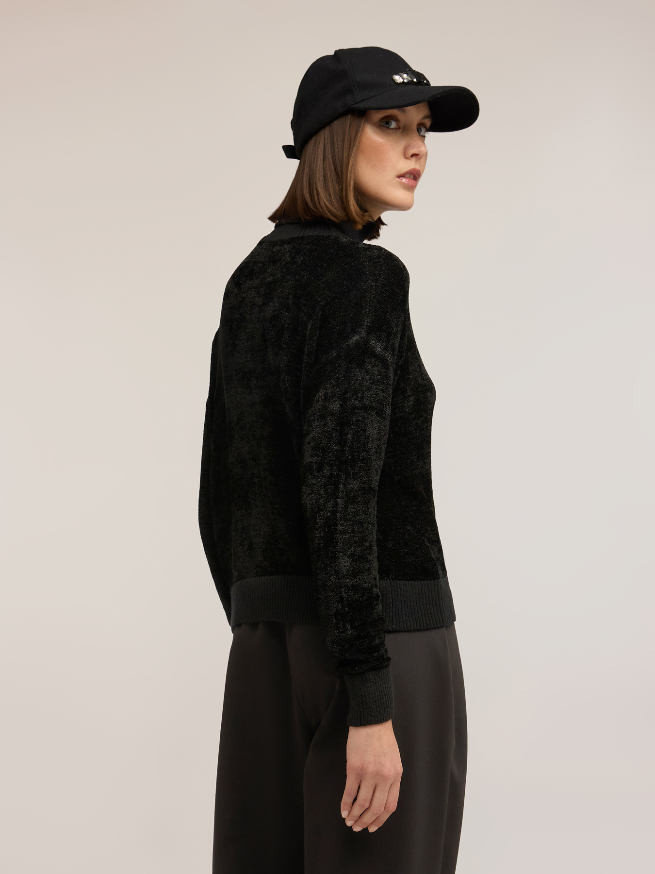 Chenille turtleneck sweater image number 1