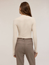 Fitted ribbed turtleneck sweater image number 1