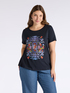 T-shirt with majolica print image number 0
