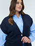 Gilet lungo in misto viscosa image number 3