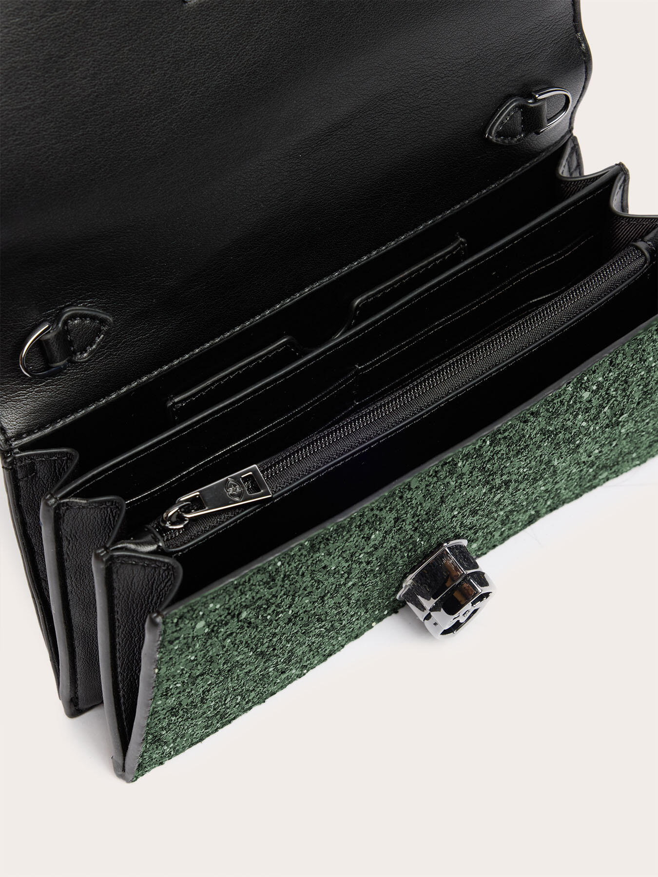 Glitter-coated fabric Wallet Bag image number 4