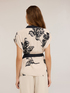 Floral top with crossover image number 1