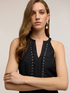 Vestito linea ad A misto lino image number 3