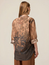 Patterned cotton muslin shirt image number 1