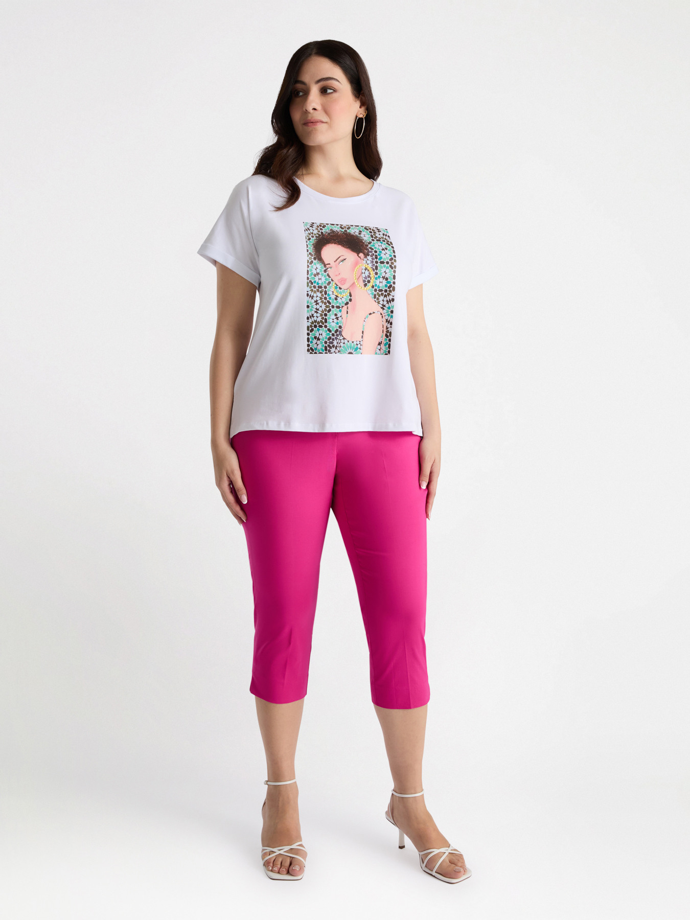 T-shirt avec impression portrait image number 0