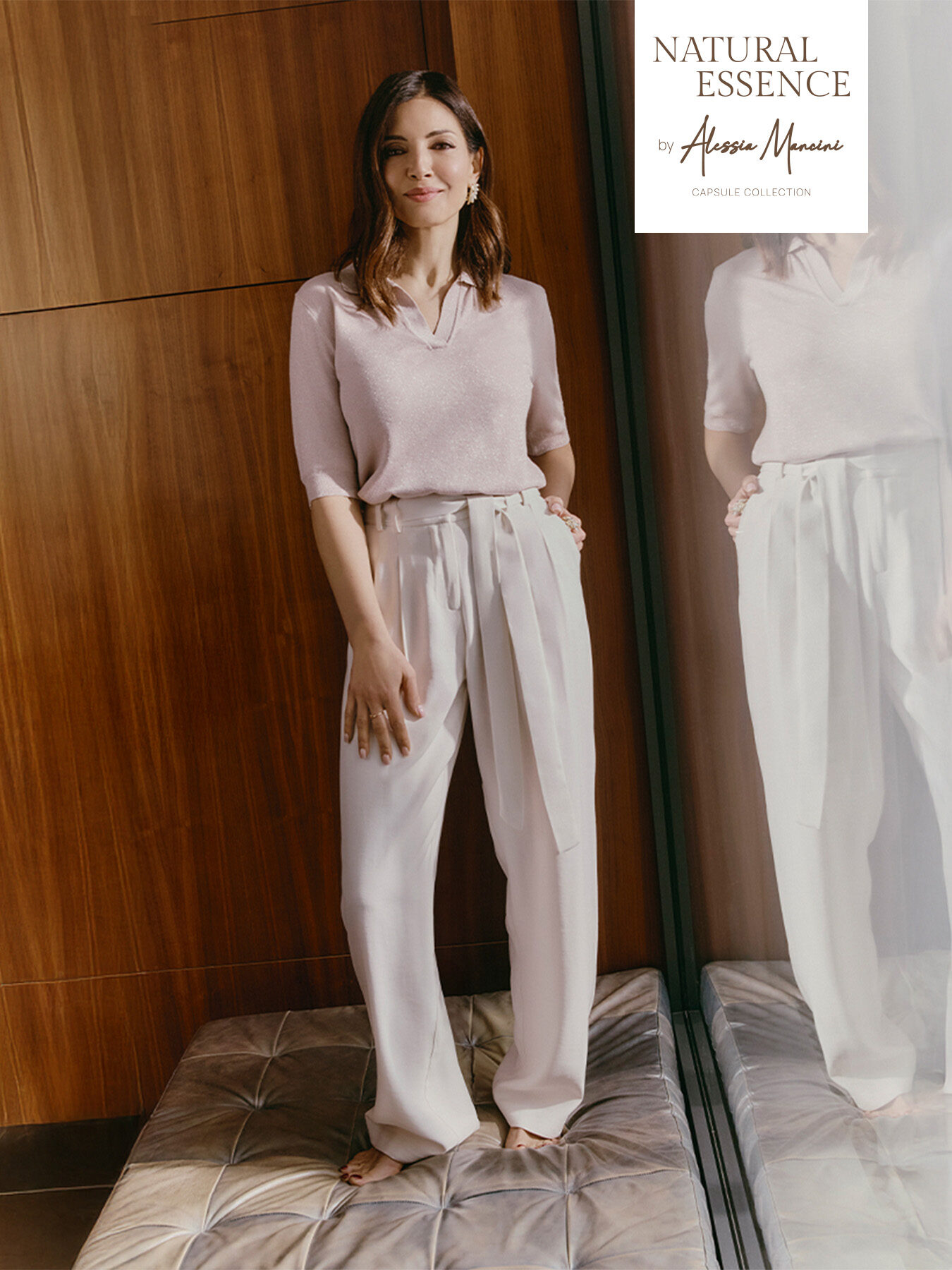 Flowy pants with belt image number 0