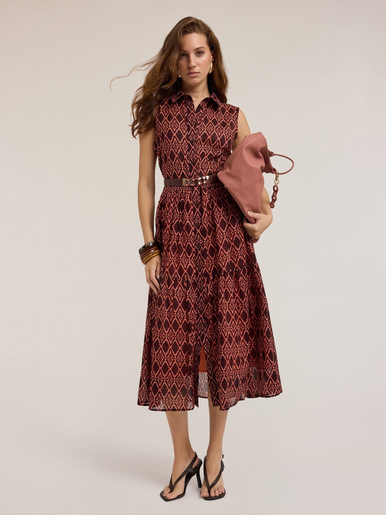 Ethnisches Muster-Hemdblusenkleid image number 0