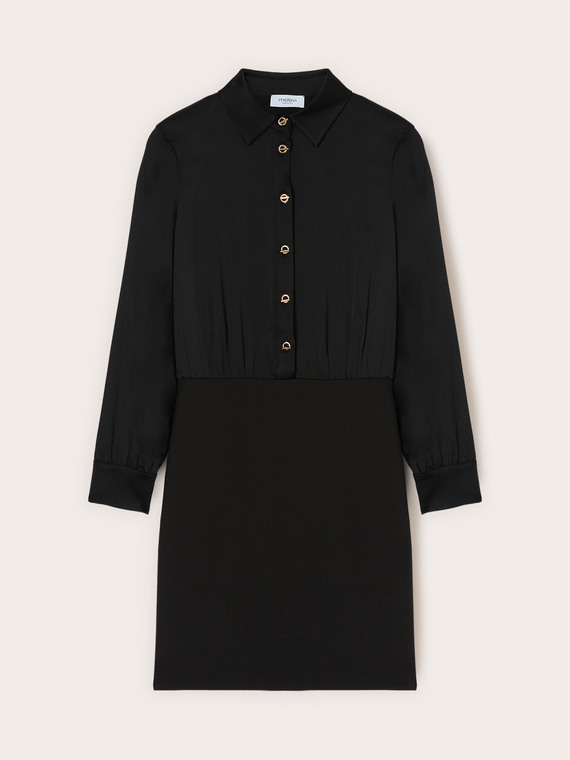 Vestido camisero con botones joya